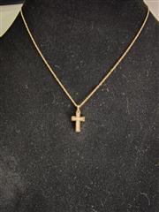 Moonstone Stone Necklace 10K Yellow Gold 3.79g